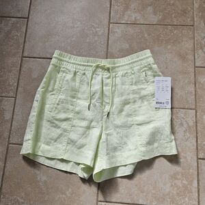 Athleta Retreat Linen Shorts Medium